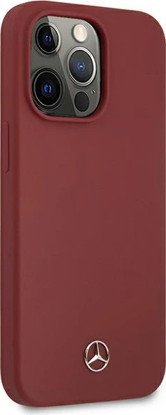 Mbështjellës Mercedes MEHCP13XSILRE për iPhone 13 Pro Max 6.7", Silicone Line, i kuq