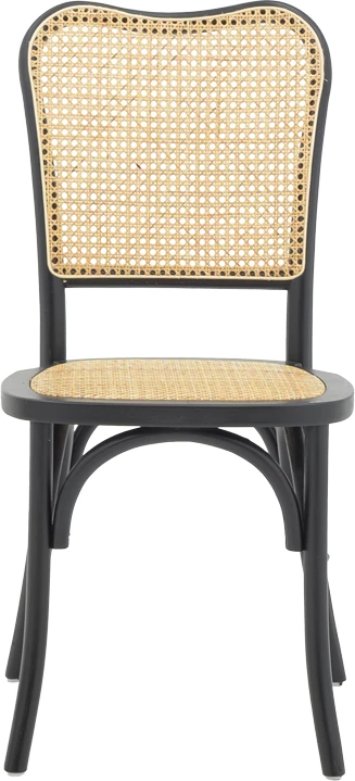 Karrige e grumbullueshme Zozele, ratan natyral, dru toon, 45x51x88cm