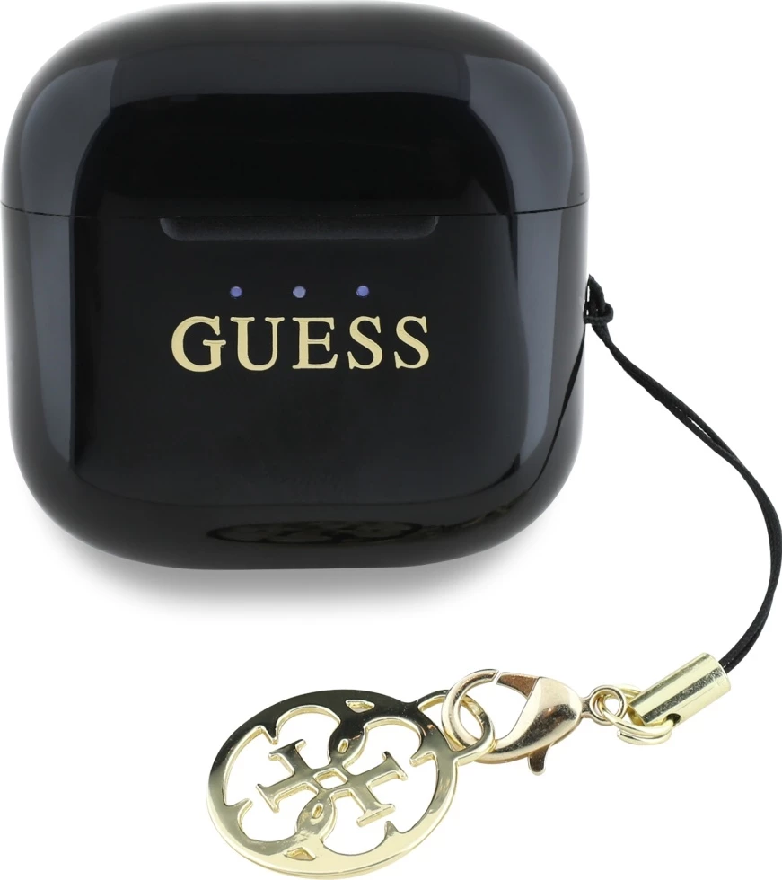 Kufje TWS Guess Glossy Effect me logo klasike & varëse, të zeza