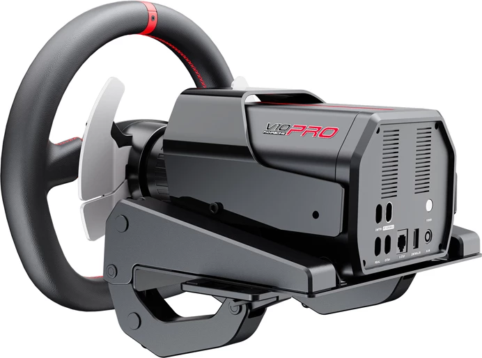 set gaming timon + pedale PXN V10 Pro 3.2Nm direct-drive timon 270 mm 17 butona USB për PC/PS4/Xbox me kapëse montimi set