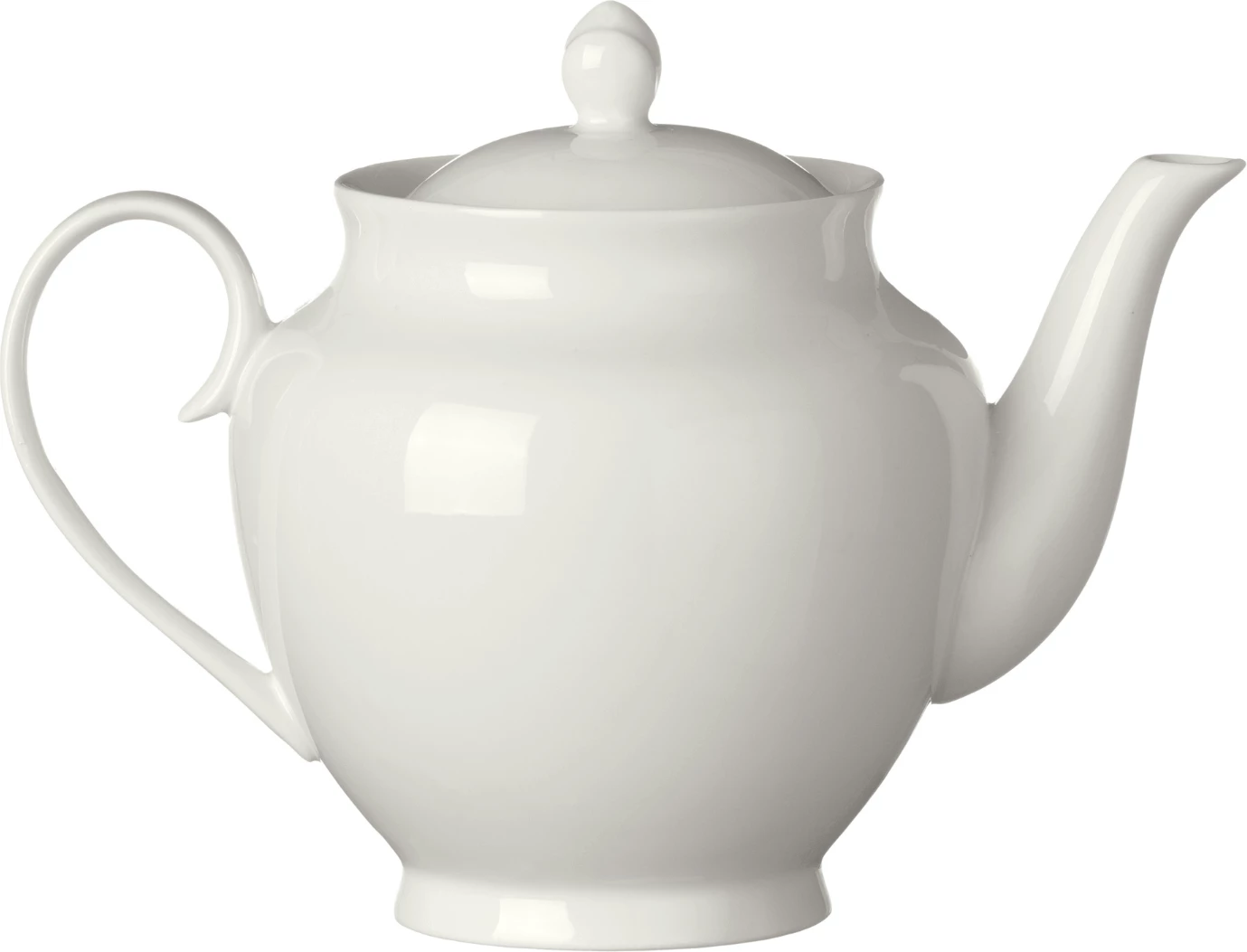 Çajnik porcelani, Fine Dine Pure, 1L, krem