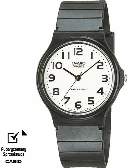 Orë dore Casio MQ-24-7B2LEG, analog, quartz, 35mm, 3 BAR, e zezë