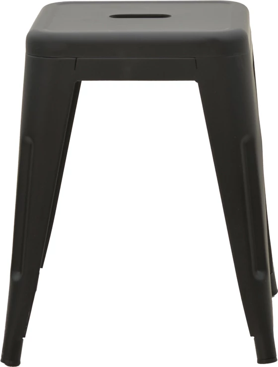 Karrige për bar Utopia metalike, ngjyrë e zezë mat, 30x30x45cm