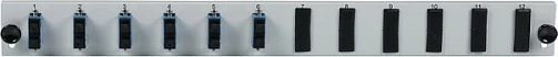 Panel fiber optik EFB Elektronik 1U 12-port, 6x SC Duplex OM3, metal, gri