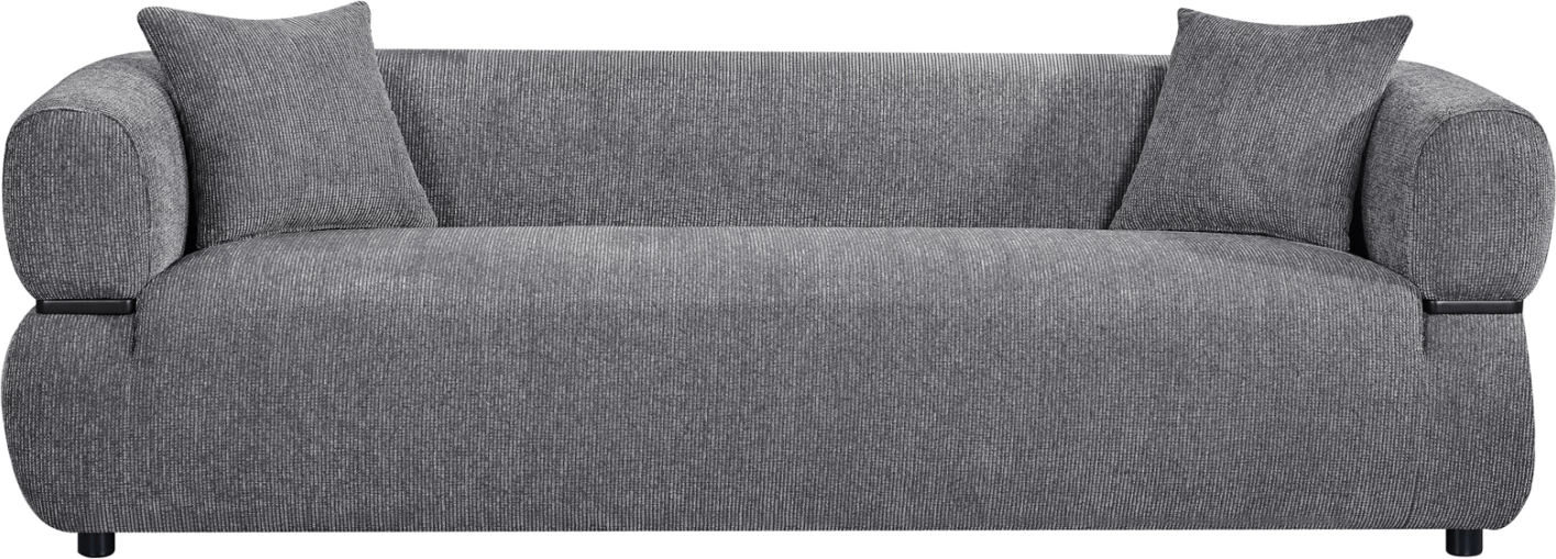 Divan treshe ARCTIS, material gri, FH3327.01, 229x88x68cm