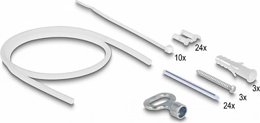 Kuti shpërndarëse fiber optike DeLOCK 24-port, IP65, montim në mur, gri