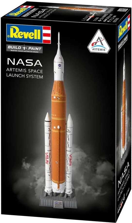 Model plastik për montim NASA Artemis Space Launch System, Revell REV-03760, shkallë 1:144, 53 pjesë