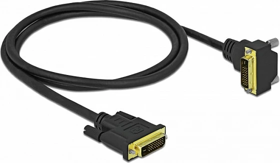 Kabllo DVI-D DeLOCK 85893, Dual Link, 1 m, i zi