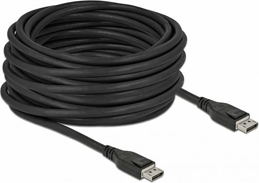 Kabllo DeLOCK DisplayPort 1.4 aktive, 15m, 8K 60Hz, DP-DP, e zezë