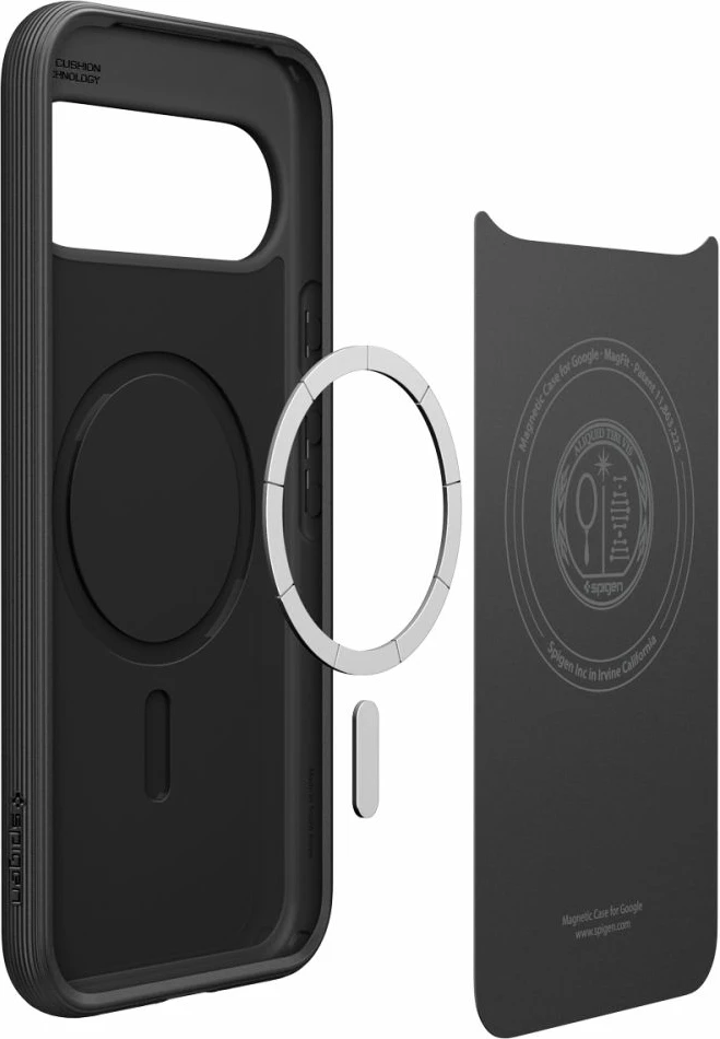 Mbështjellës Spigen Parallax Mag për Google Pixel 10 Pro XL, MagSafe, matte black, 1 copë