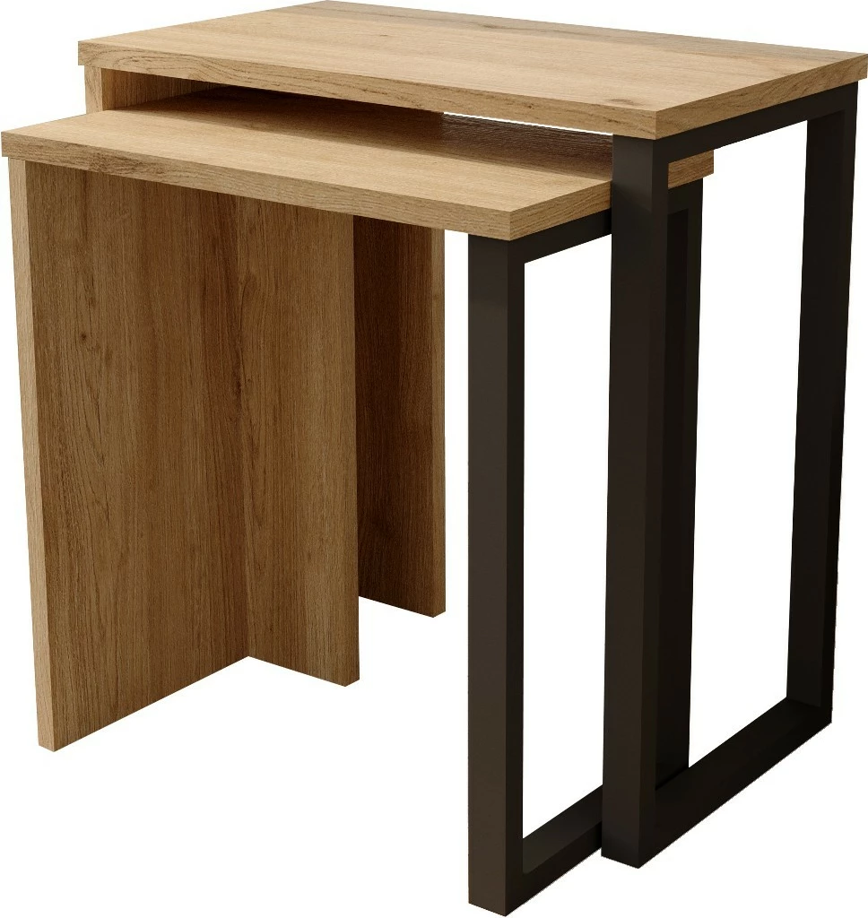Set tavolinash të mbivendosura Hanah Home, On7-Su, 2 copë