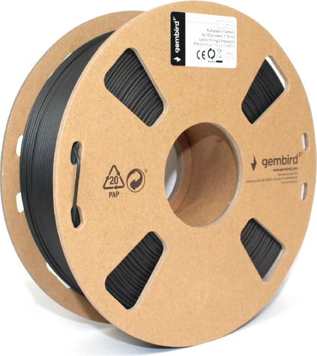 Filament 3D printer Gembird 3DP-PLA1.75-02-CARBON PLA 1.75mm karbon
