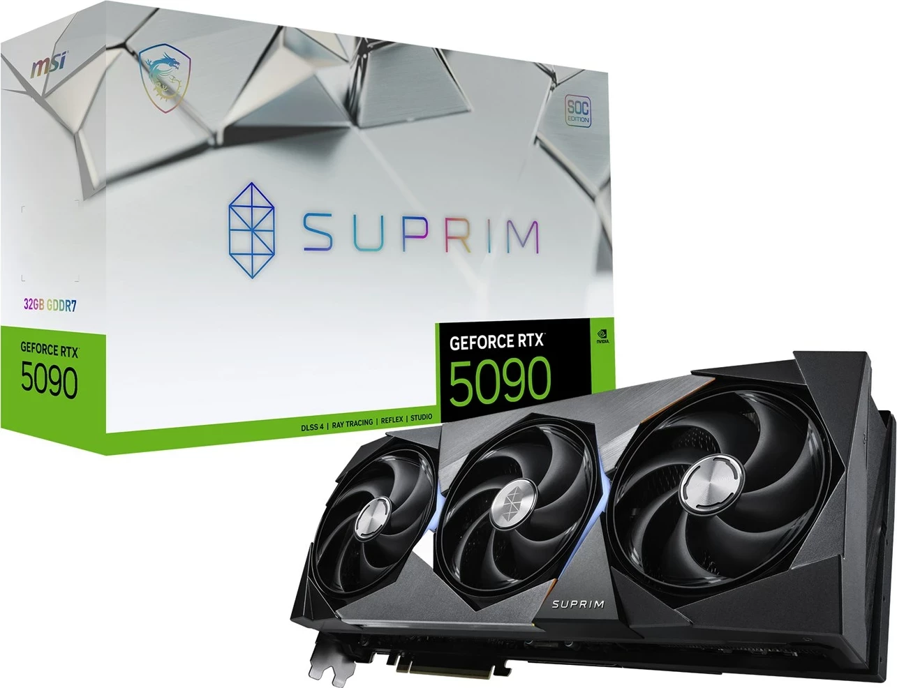 Kartelë grafike MSI SUPRIM GeForce RTX 5090, 32 GB GDDR7, e zezë