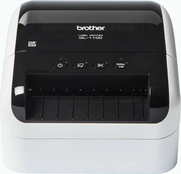Printer etiketash Brother QL-1100C, termal, USB/Wi-Fi/Bluetooth, bardhë-zi