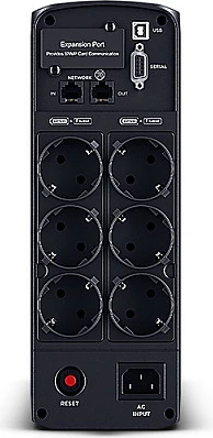 UPS CyberPower CP1350EPFCLCD, 1350VA/780W, pure sine, 6x Type F (Schuko), e zezë