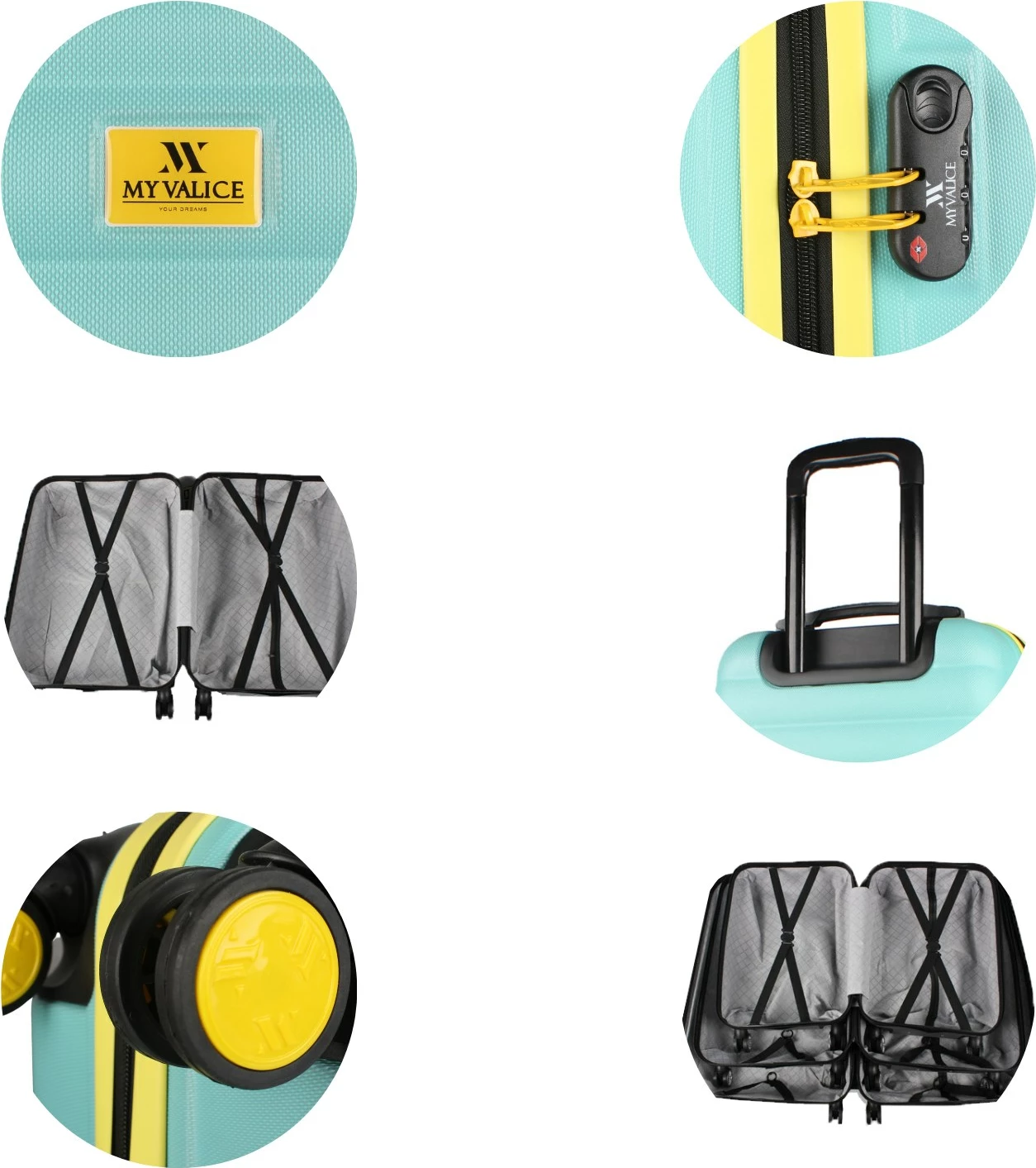 Valixhe udhëtimi, ngjyrë mint, Zoozie Bags, 6711