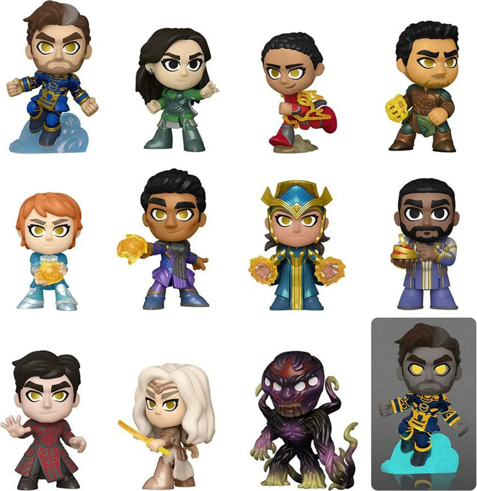 Figurinë koleksionuese Funko Mystery Minis Eternals (Marvel), 1 copë (figurë e rastësishme), seri 12 figura