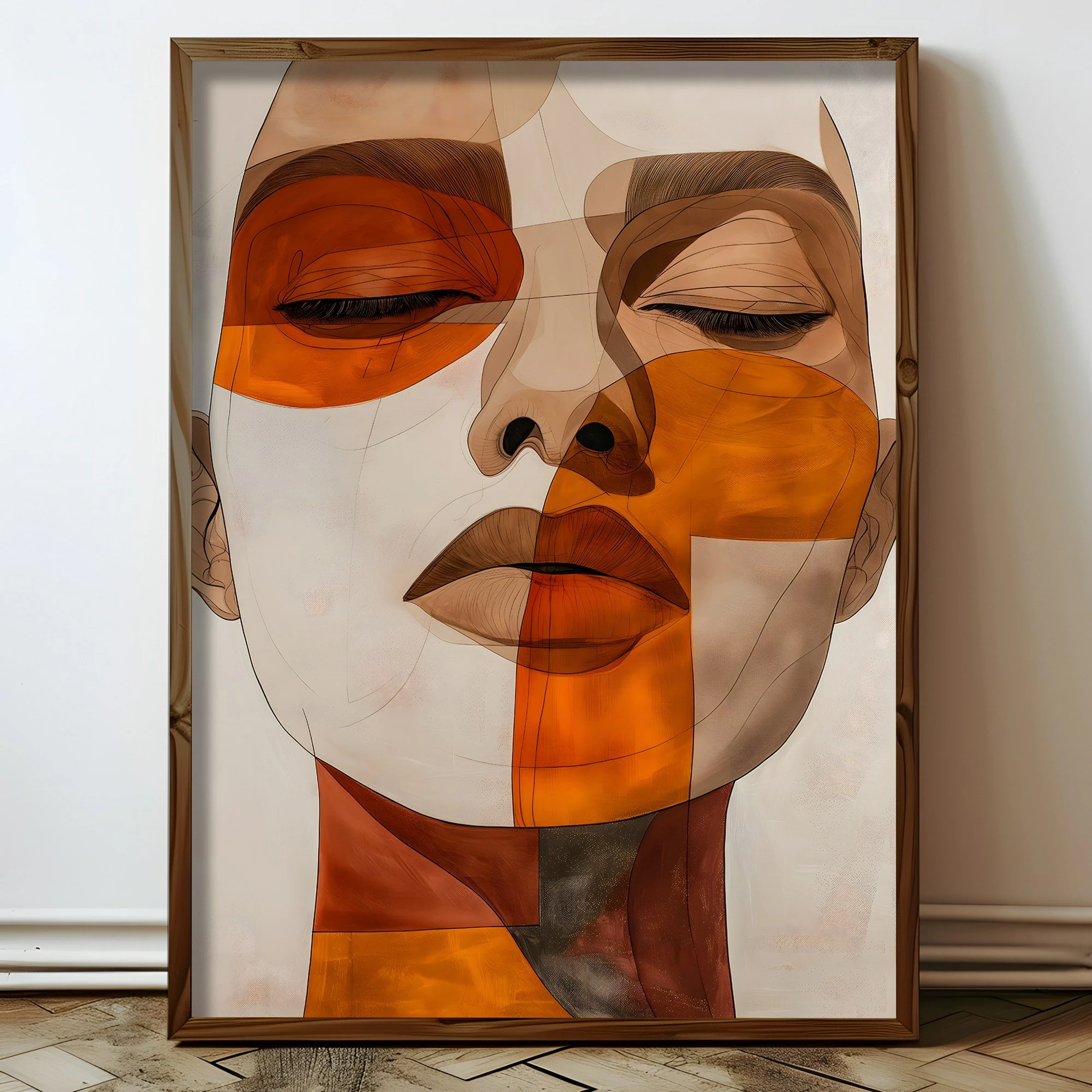 Pikturë dekorative me kornizë MDF, shumëngjyrëshe, HUM078