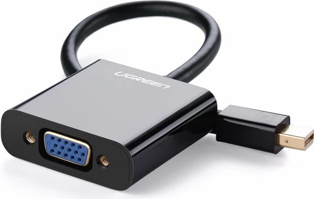 Konvertues UGREEN 10459 Mini DisplayPort në VGA 15cm, i zi (me kuti)