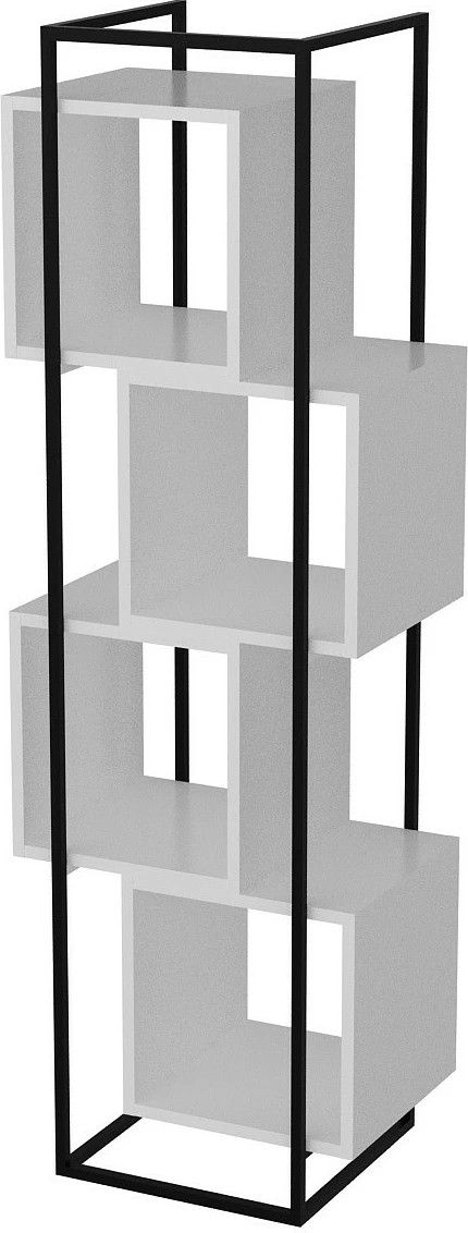 Raft librash Hanah Home Prada, zi-bardhë