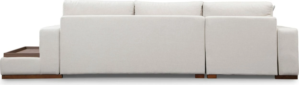 Këndore Atelier del Sofa, Loop 18, e bardhë, me tavolinë anësore