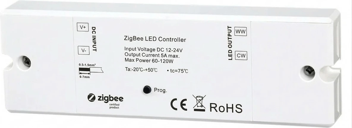 Kontroller LED Synergy21 EOS 10 Zigbee, 2-kanal CCT, DC 12-24V