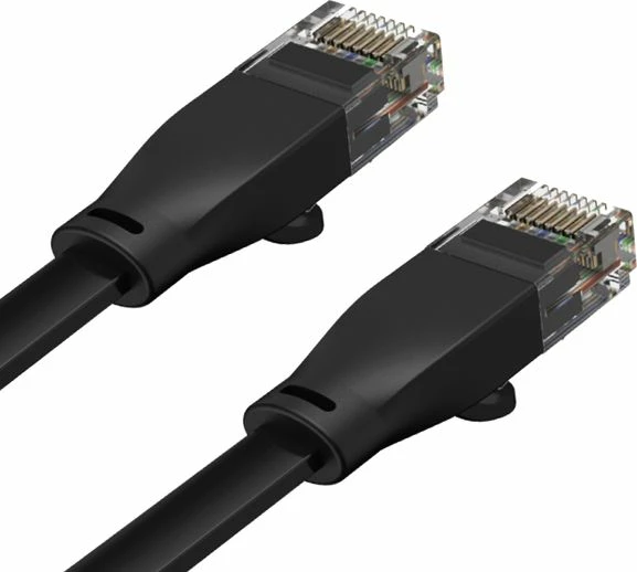 Kabllo rrjeti LAN Unitek C1808GBK, RJ45-RJ45, Cat.6, 0.5m, e zezë
