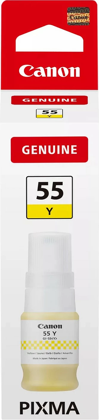 Bojë printeri Canon GI-55Y, 40 ml, për MAXIFY GX1050/GX2050, e verdhë