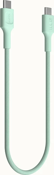 Kabl Green Cell USB-C në USB-C, 0.3 m, 100W PD, najlon, i gjelbër