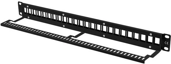 Panel bosh për rrjet Lanberg PPKS-1024-B, 24 porta, 1U, 19 inç, e zezë