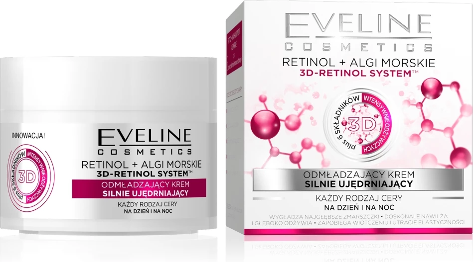 Krem për fytyrë Eveline Cosmetics Retinol+ Seaweed Youth-Revitalizing Firming Cream Day/Night për femra 50ml