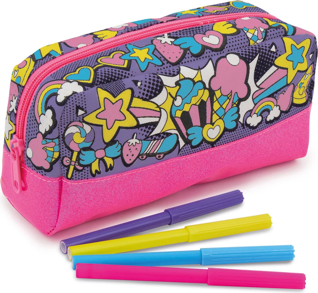 Out to Impress Colour Your Own Pencil Case Craft Set