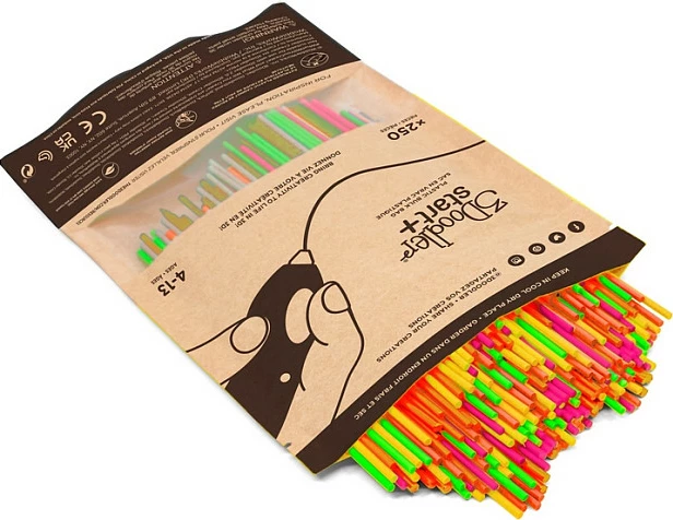 Filament 3Doodler Start+, 250 copë, 2.5 mm, Neon Glow
