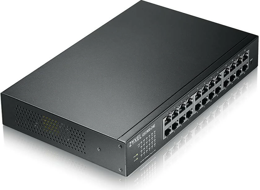 Switch Zyxel GS1900-24E-EU0103F, Managed, L2, Gigabit Ethernet, Rack mounting, 1U, Wall mountable