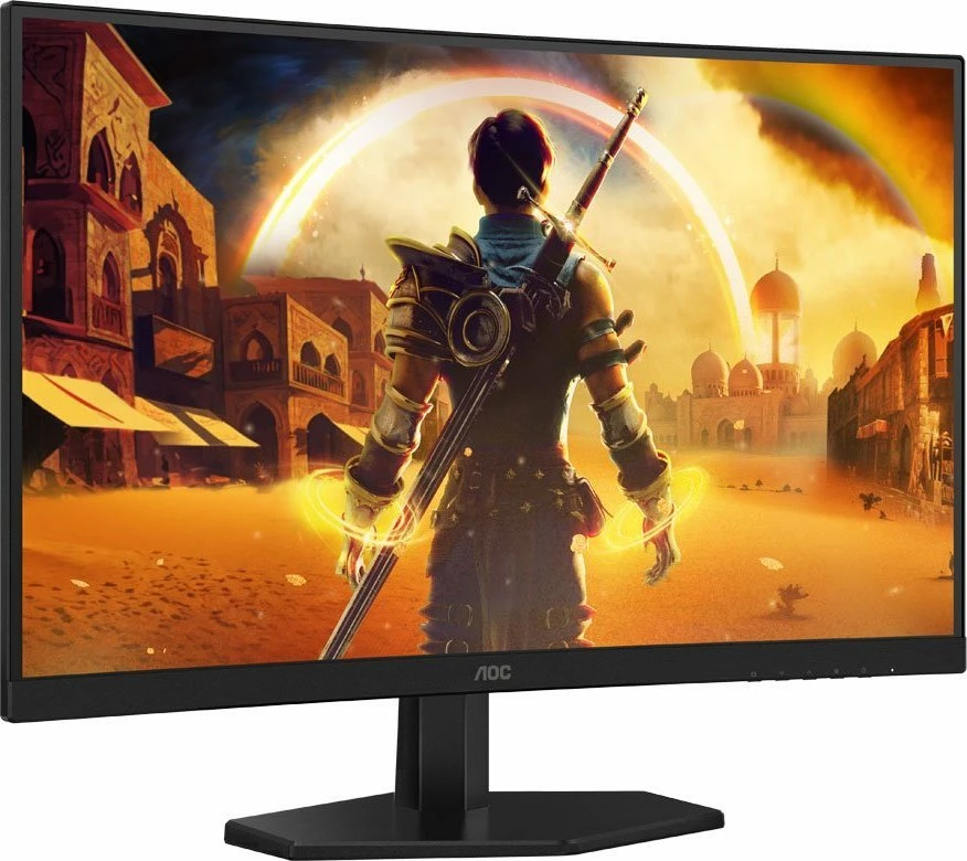 Monitor AOC C27G42E 27\" Full HD 180Hz i lakuar 1500R Fast VA HDR10 Adaptive-Sync me altoparlantë, i zi