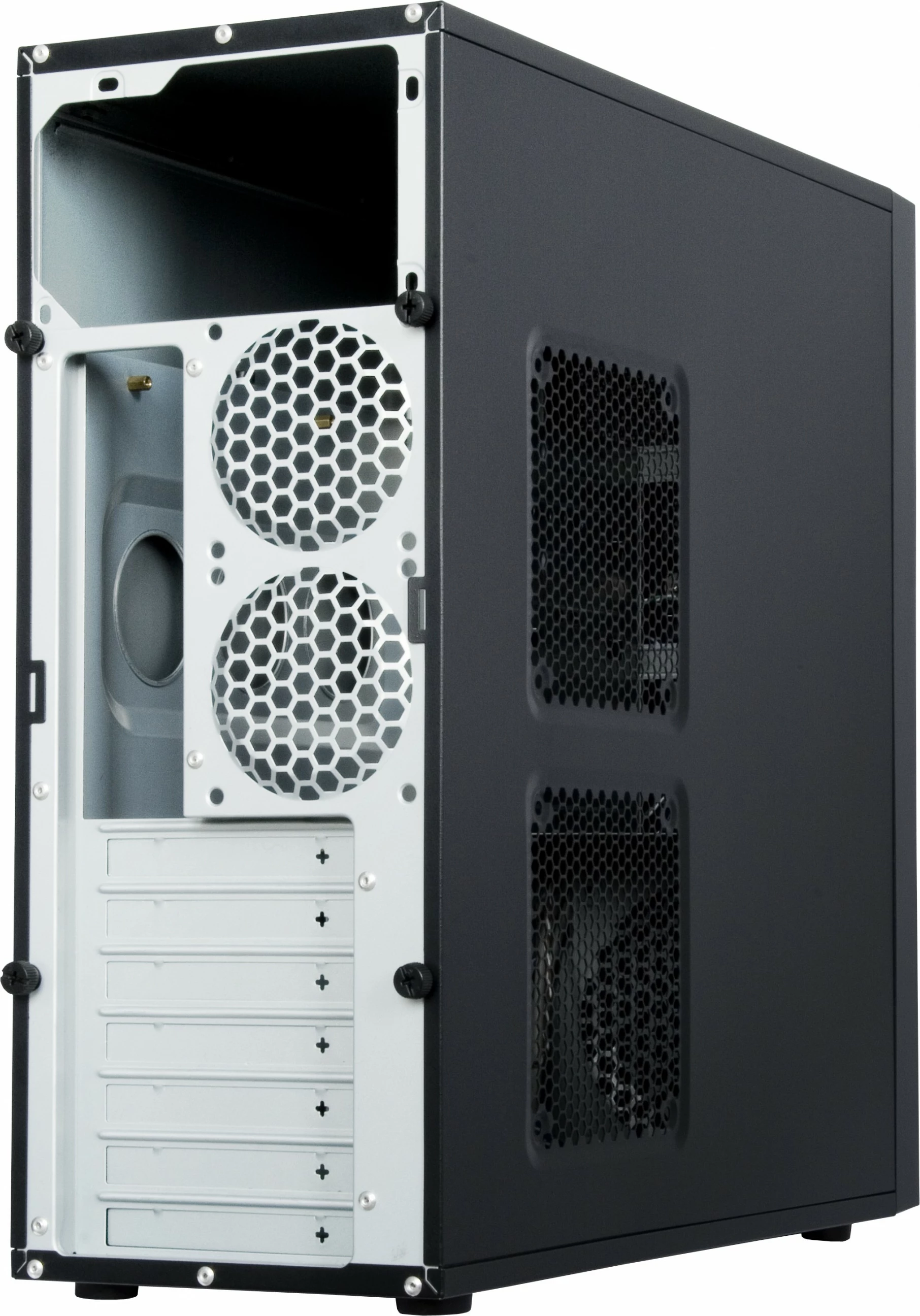 Kasë Chieftec CQ-01B-U3-OP, Midi Tower, PC, ATX, micro ATX, e zezë