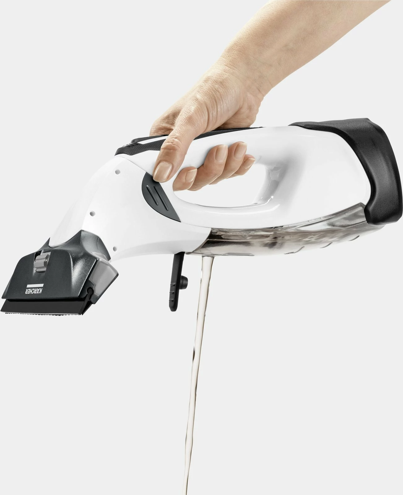 Pastrues xhamash Karcher WV 5 Plus N (1.633-701.0), me bateri 35 min, depo 100 ml, i bardhë, set me aksesorë
