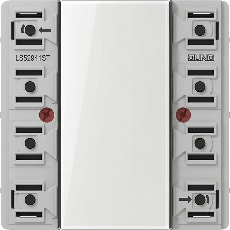 Modul tastsensor KNX Jung LS 52941 ST, 4-kanal, Seria LS F50, e bardhë