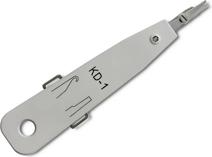 Mjet krimpimi Qoltec 54492, punch down tool për lidhje rrjeti, çelik/ABS