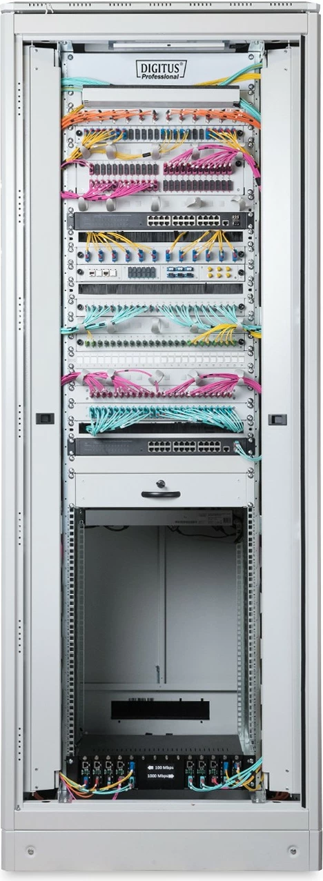 Kasë rrjeti Digitus Unique 36HE, 1787x800x800mm, freestanding, gri