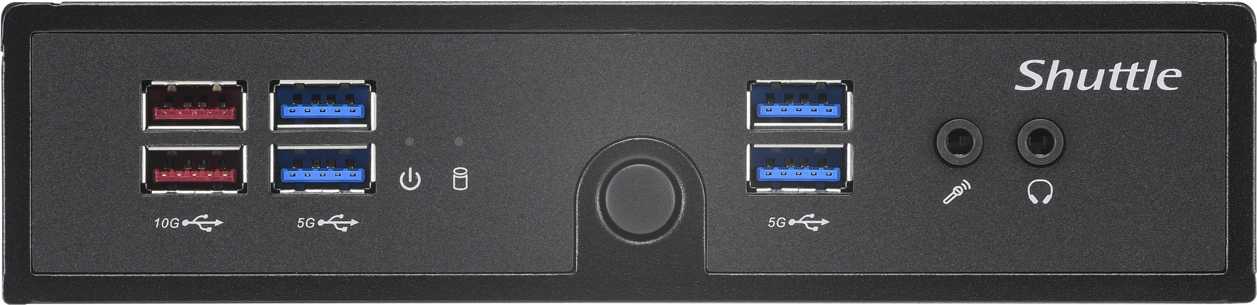 Kasë mini Shuttle XPC slim DS50U7, i7-1355U, 2x LAN, DDR5, fanless, e zezë