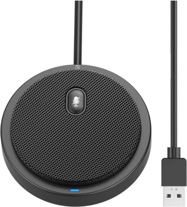 Mikrofon konferencash Techly ICC SH-22, omnidireksional, USB 2.0, i zi