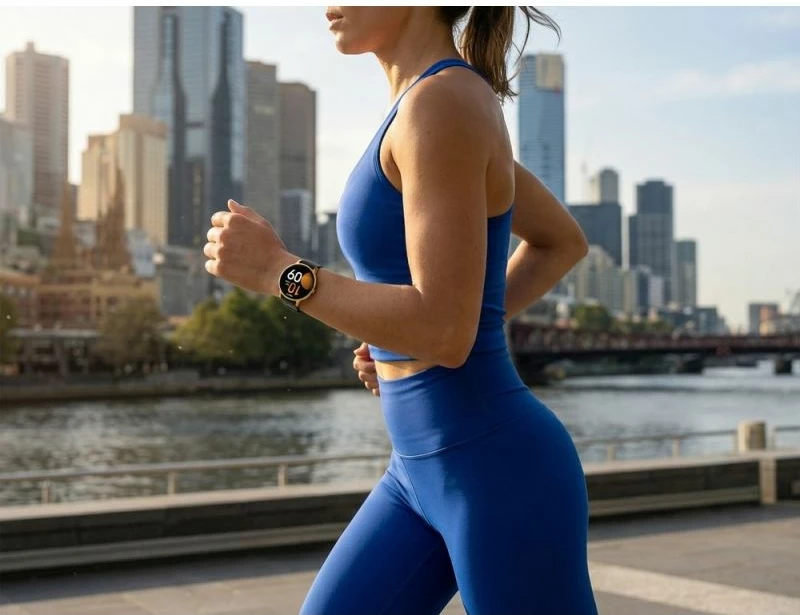 Smartwatch për femra Gravity GT31-2, ari, set me rrip dhe byzylyk