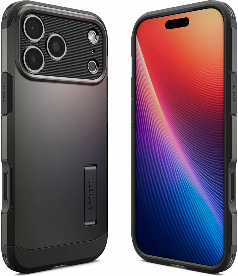Mbështjellës Spigen Tough Armor T MagSafe për iPhone 17 Pro Max, gri