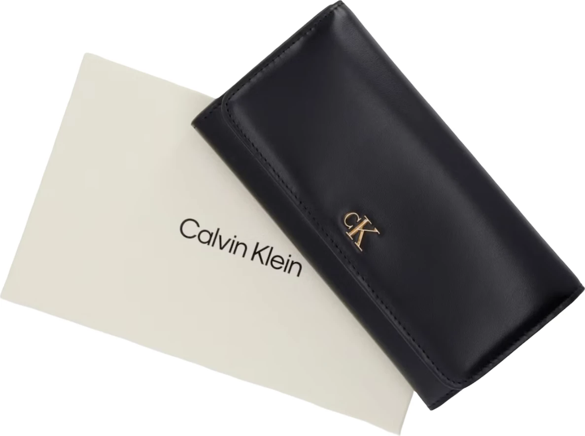 Portofol i gjatë për femra Calvin Klein LV04F1224G, i zi