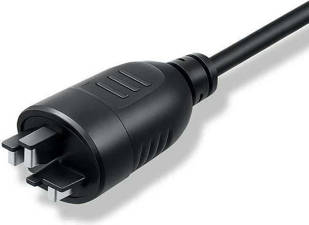 Karikues baterie për biçikletë elektrike, Qoltec, 52613, 42V 2A 84W (për bateri 36V Li-ion), Bosch 3-pin, i zi, me kabllo