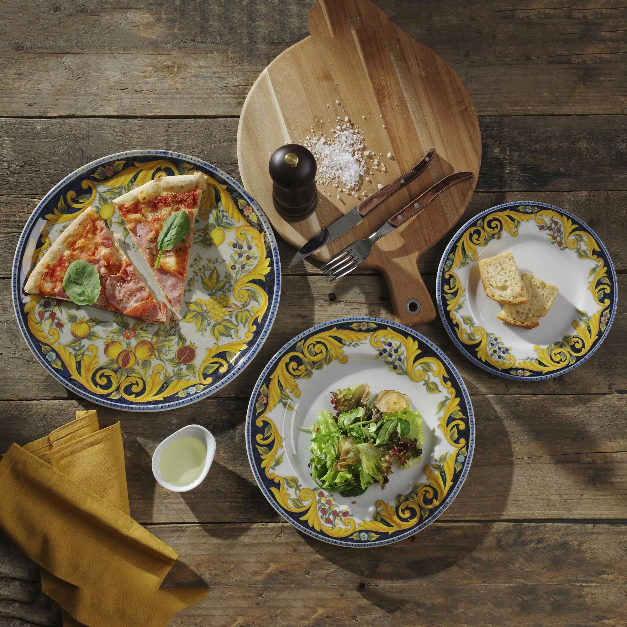 Pjatë pice Fine Dine Speciale Tuscany Ø31 cm porcelan, set 6 copë