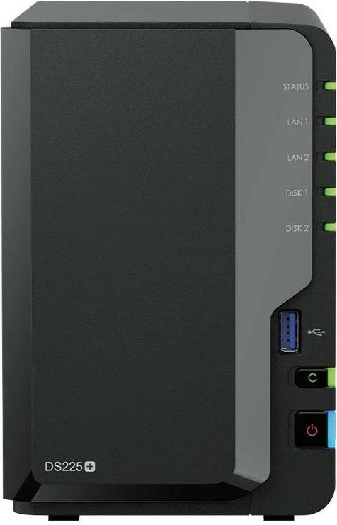 NAS Synology DS225+ me 2x HAT3300-6T (2x 6TB)