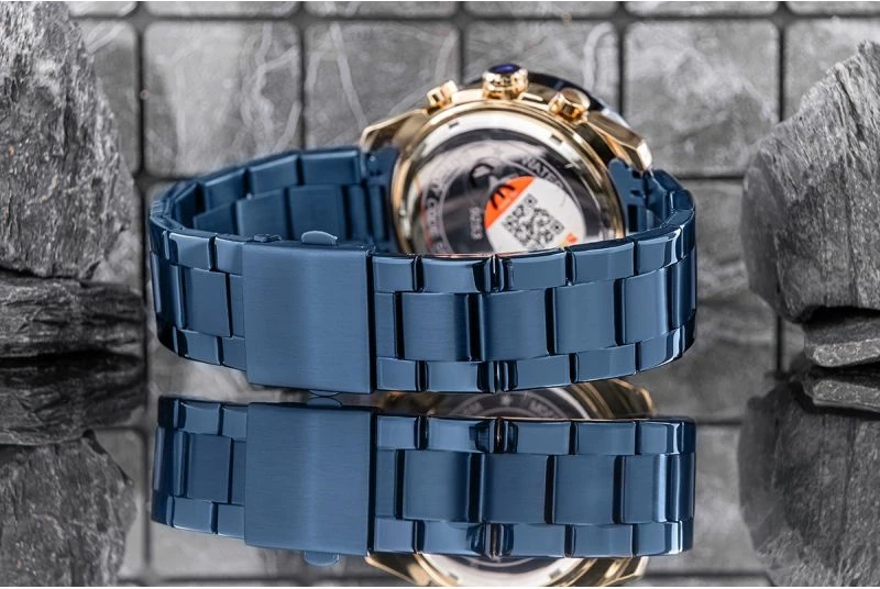 Orë dore për meshkuj Skmei, bakri/navy blue