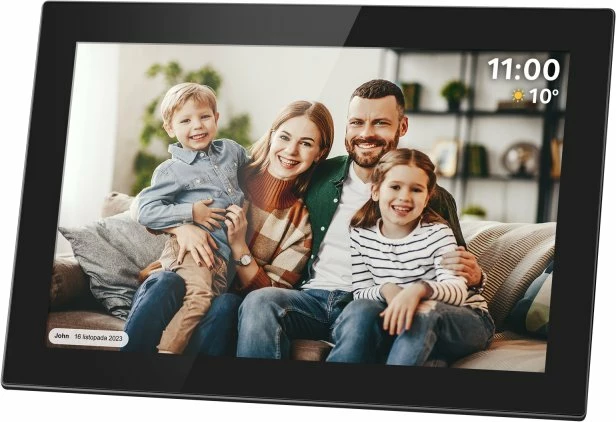Kornizë digjitale fotografish Kruger&Matz Frameo KM1100 10.1\" Wi‑Fi 16GB, microSD, e zezë